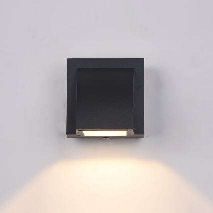 ITALUX - LED Екстериорен аплик EDGAR LED/3W/230V IP54 3000K черен