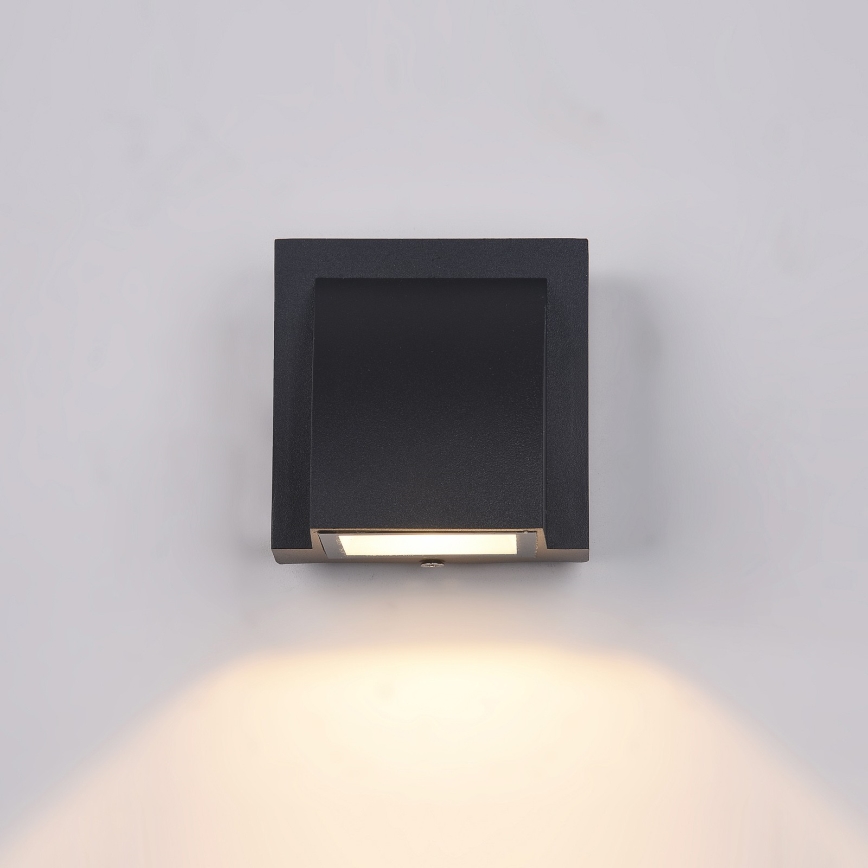 ITALUX - LED Екстериорен аплик EDGAR LED/3W/230V IP54 3000K черен