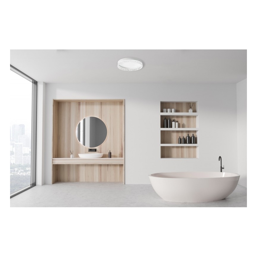 ITALUX - LED димируемо таванно осветително тяло RANTE LED/58W/230V 3000-6500K Ø 50 см бяло + дистанционно управление