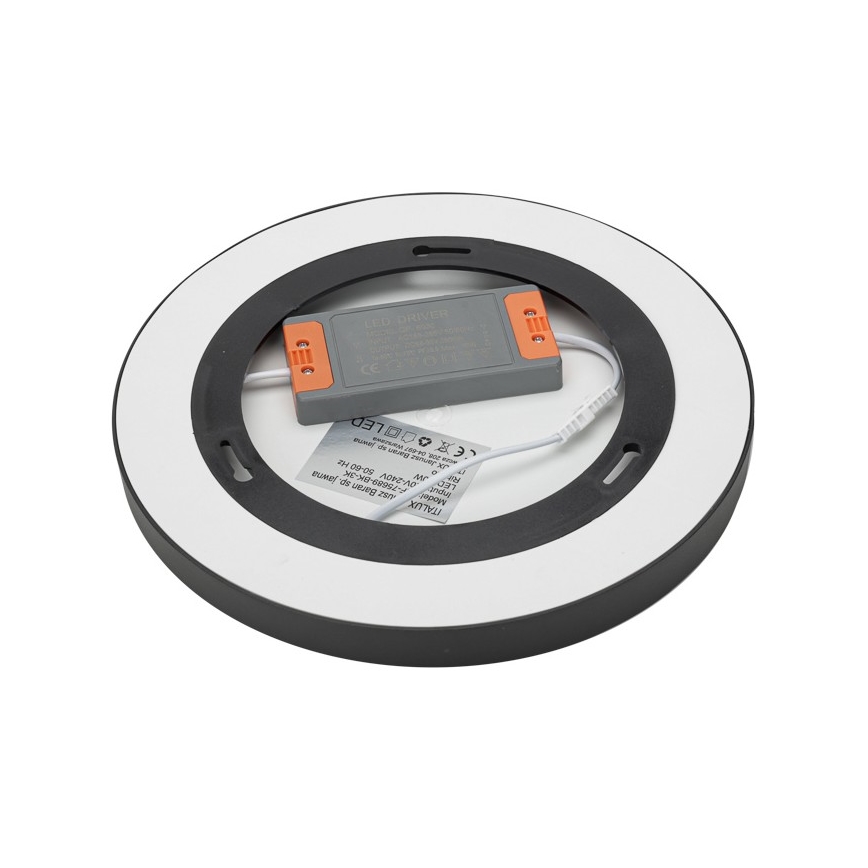 ITALUX - LED Плафониера RIBERIO LED/30W/230V 4000K черен