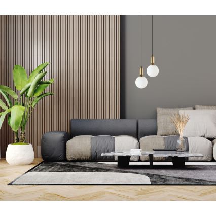ITALUX - Пендел ALDEVA 1xE27/40W/230V Ø 20 cm черен/бронзов