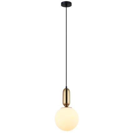 ITALUX - Пендел ALDEVA 1xE27/40W/230V Ø 20 cm черен/бронзов