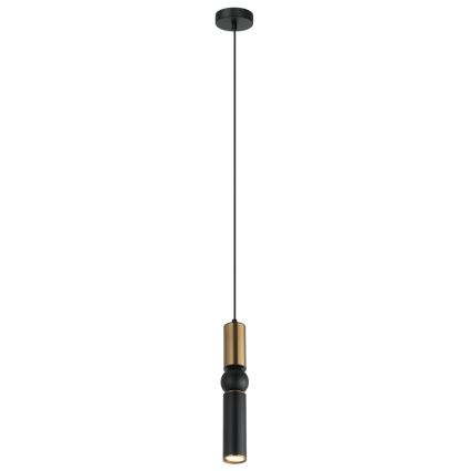 ITALUX - Пендел ISIDORA 1xGU10/25W/230V черен/бронзов