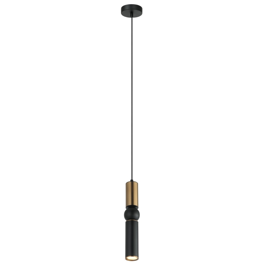 ITALUX - Пендел ISIDORA 1xGU10/25W/230V черен/бронзов