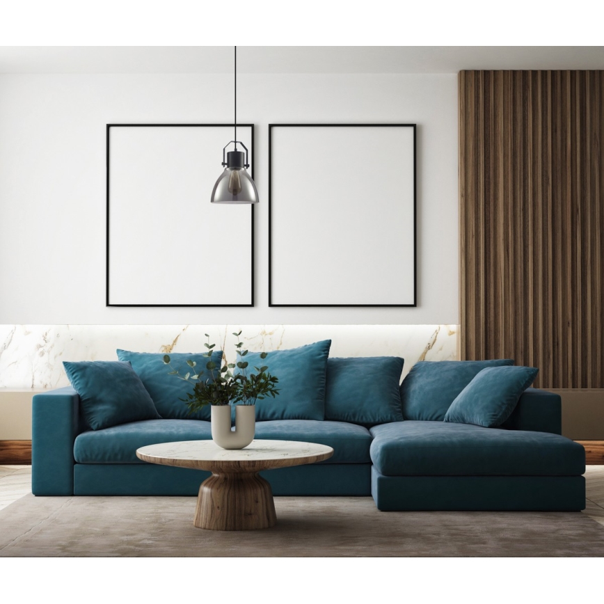 ITALUX - Пендел DARLENA 1xE27/40W/230V черен