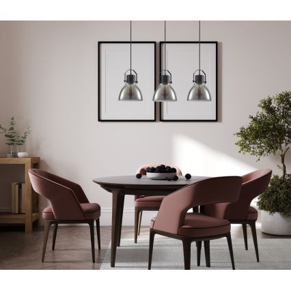 ITALUX - Пендел DARLENA 3xE27/40W/230V черен