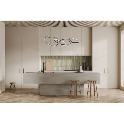 ITALUX - LED полилей на кабел FONTE LED/60W/230V 3000/4000/6000K черен