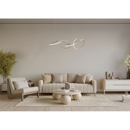 ITALUX - LED полилей на кабел FONTE LED/60W/230V 3000/4000/6000K златист
