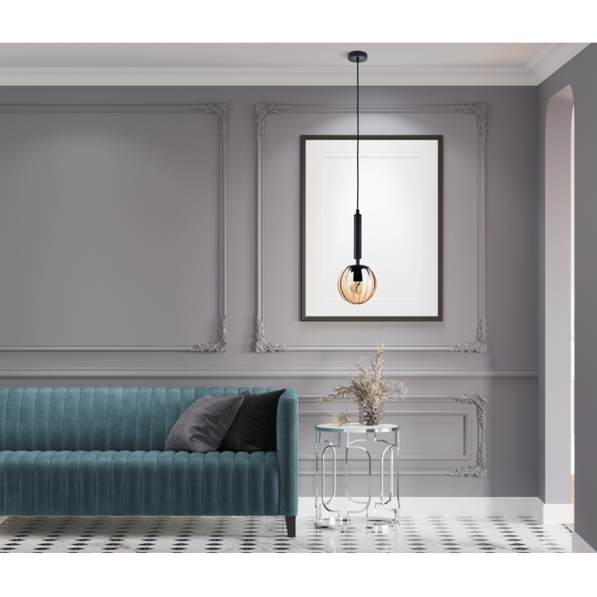 ITALUX - Пендел RAVENA 1xE27/10W/230V черен