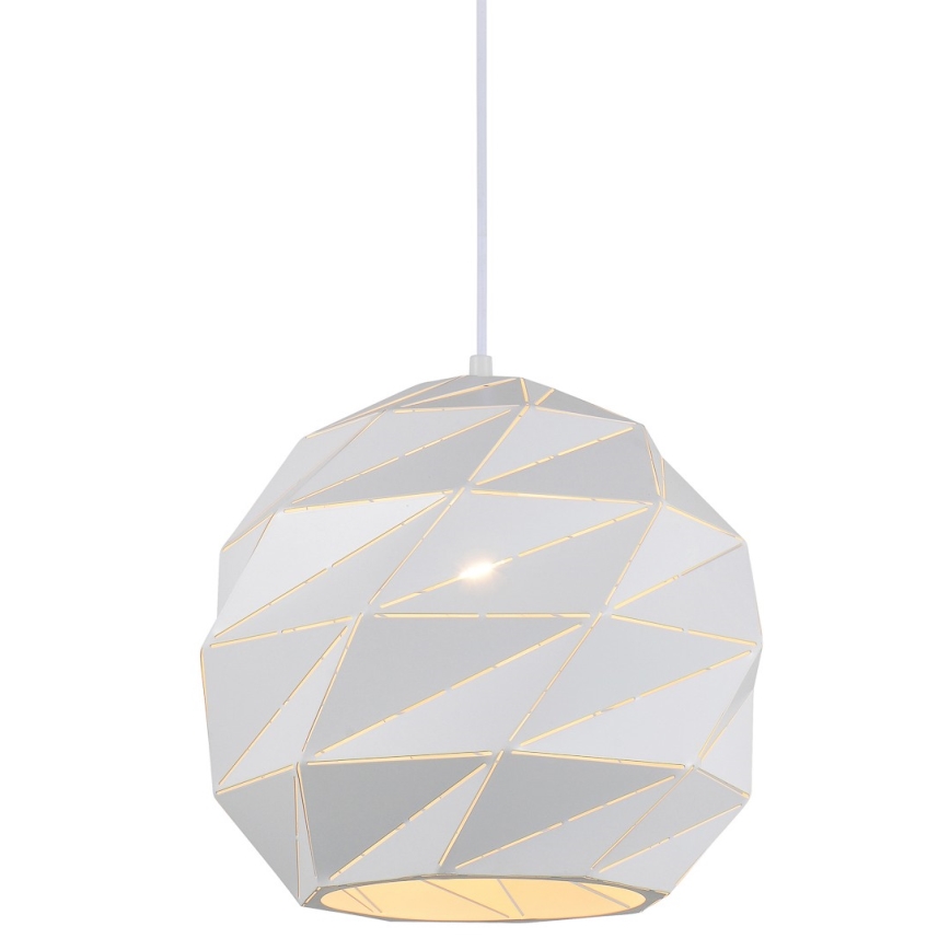 ITALUX - Пендел PALERMO 1xE27/40W/230V Ø 32 см бял