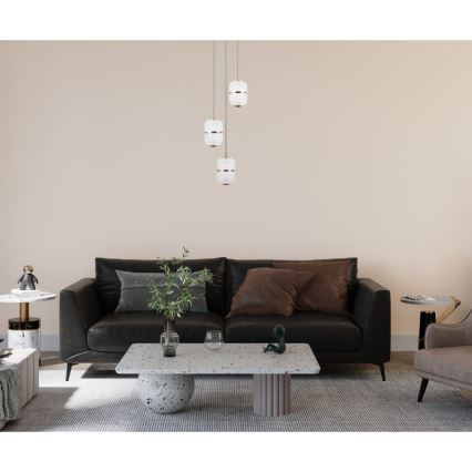 ITALUX - LED полилей с кабелно окачване ALANI 3xLED/5W/230V 3000K златист