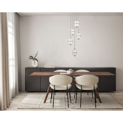ITALUX - LED полилей на кабел ALANI 5xLED/5,6W/230V 3000K златен