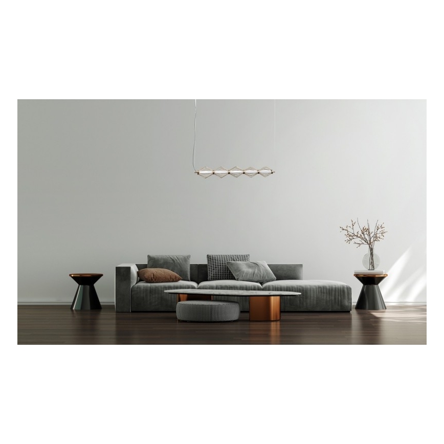 ITALUX - LED полилей на кабел SEVILLA LED/25W/230V 3000K златен