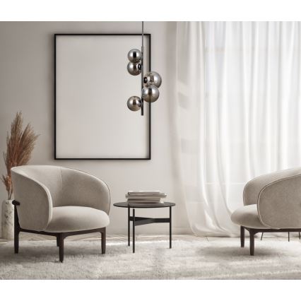 ITALUX - Висящ полилей CANELLO 5xG9/5W/230V черен