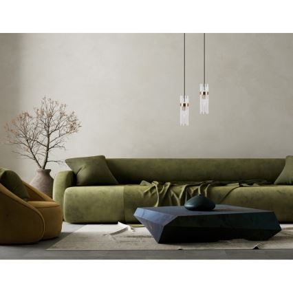 ITALUX - Пендел на кабел TARASO 1xE14/40W/230V златен