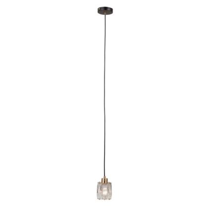 ITALUX - Полилей на кабел TORNO 1xE14/40W/230V черно/златисто