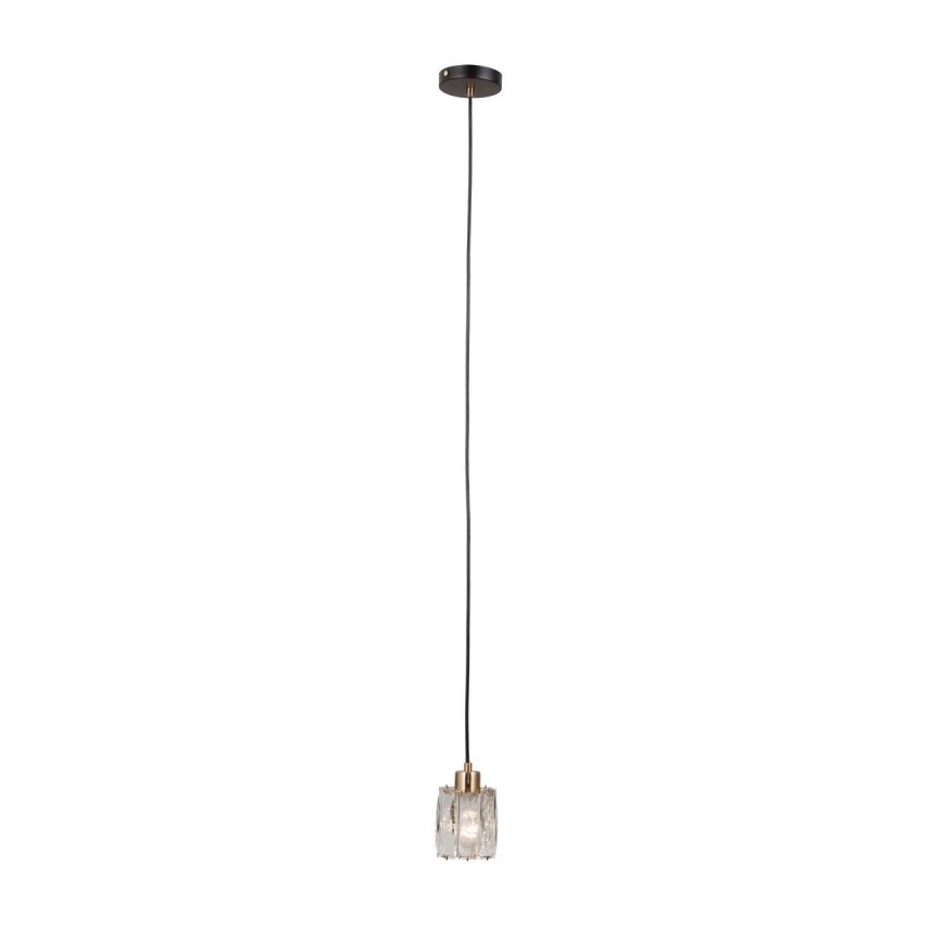ITALUX - Полилей на кабел TORNO 1xE14/40W/230V черно/златисто