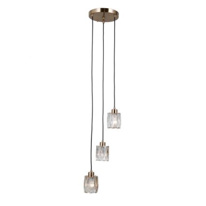 ITALUX - Полилей на кабел TORNO 3xE14/40W/230V златист