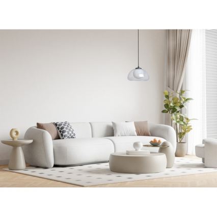 ITALUX - Пендант на кабел AINALE 1xG9/7W/230V черен/прозрачен