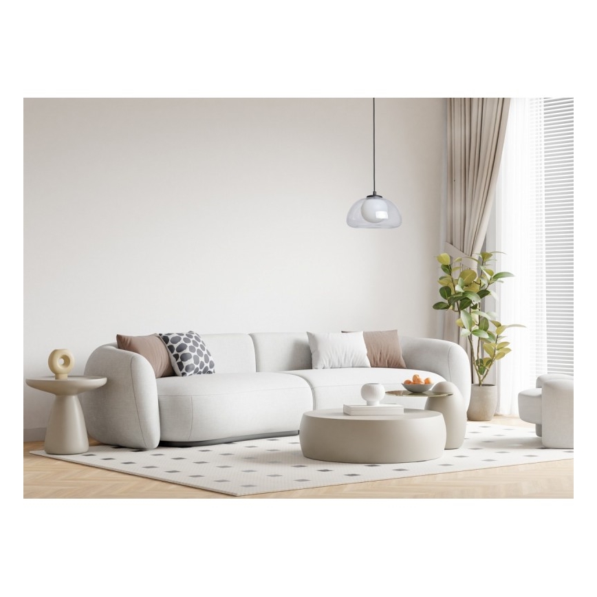 ITALUX - Пендант на кабел AINALE 1xG9/7W/230V черен/прозрачен