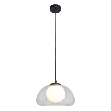 ITALUX - Пендант на кабел AINALE 1xG9/7W/230V черен/прозрачен