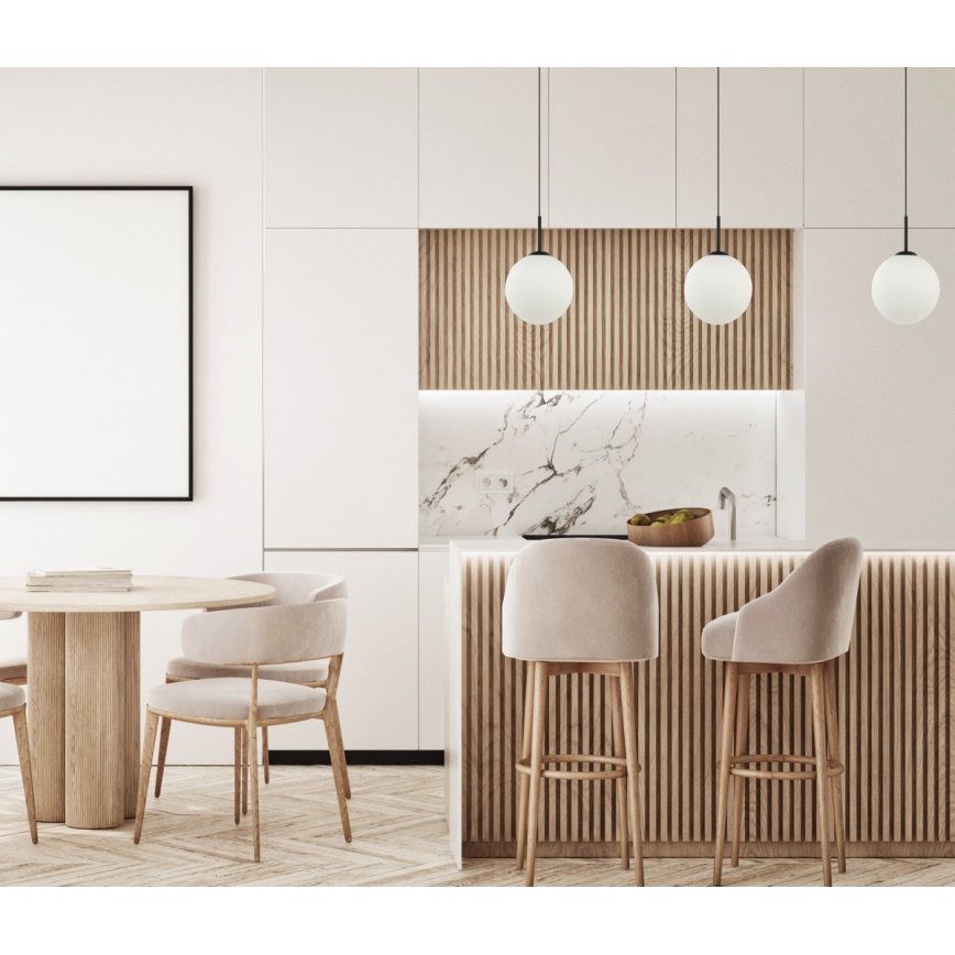 ITALUX - Пендел DEORE 1xE27/40W/230V Ø 30 см черен