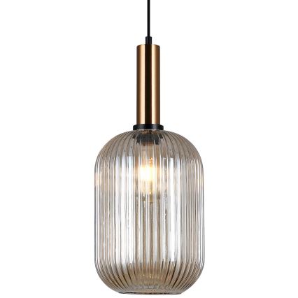 ITALUX - Пендел ANTIOLA 1xE27/40W/230V Ø 20 см бронзов