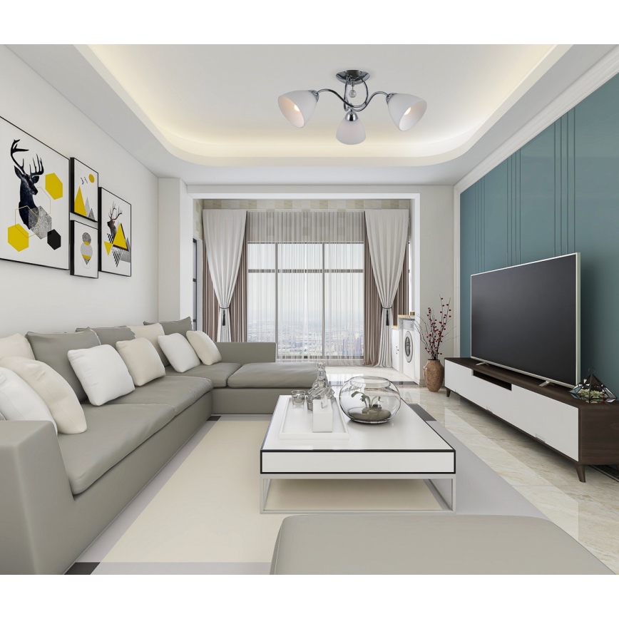ITALUX - Полилей за повърхностен монтаж LUGANO 5xE27/40W/230V