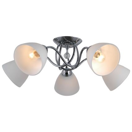 ITALUX - Полилей за повърхностен монтаж LUGANO 5xE27/40W/230V