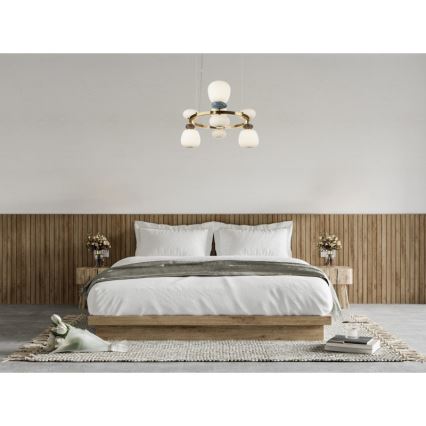 ITALUX - LED полилей на кабел EVANS LED/33W/230V 3000K златен/син/кафяв