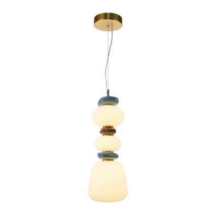 ITALUX - LED полилей на кабел EVANS LED/15W/230V 3000K златист/син