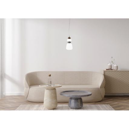 ITALUX - LED полилей на кабел EVANS LED/12W/230V 3000K златист/бял
