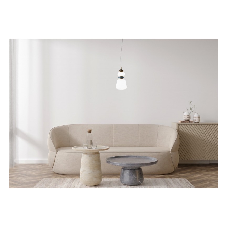 ITALUX - LED полилей на кабел EVANS LED/12W/230V 3000K златист/бял