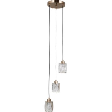ITALUX - Полилей на кабел TORNO 3xE14/40W/230V златист