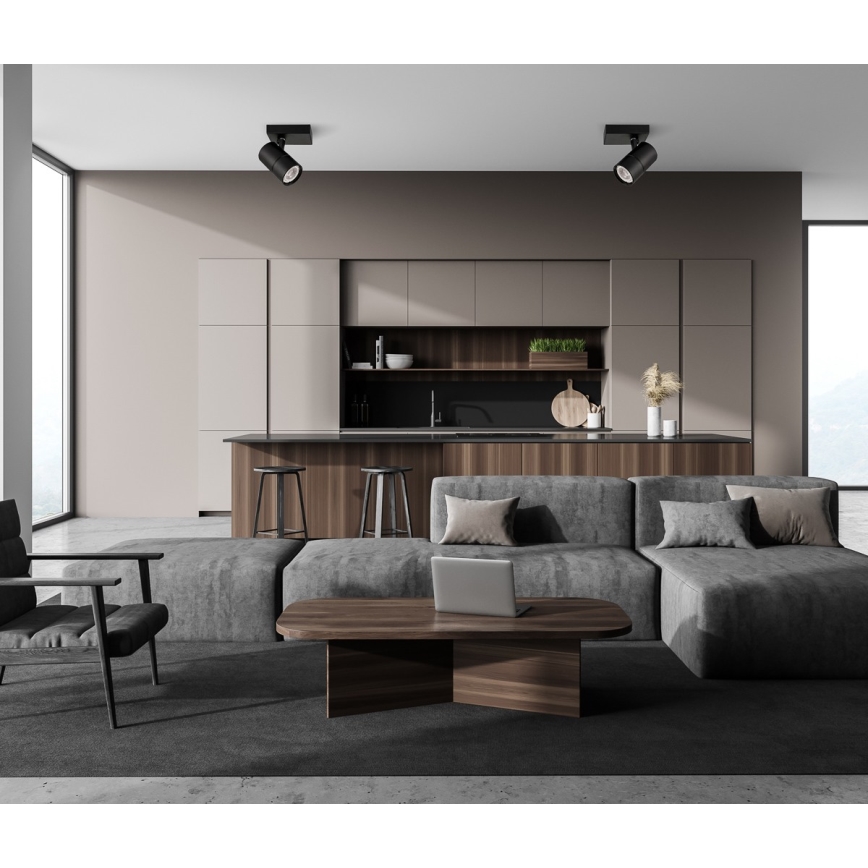 ITALUX - Спот LACONI 1xGU10/35W/230V черен