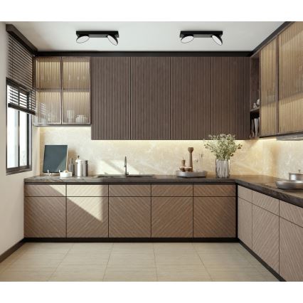 ITALUX - LED Спот CASTELIO 2xLED/5W/230V 4000K черен