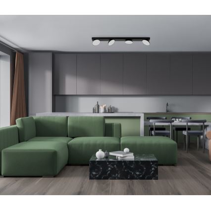 ITALUX - LED Спот CASTELIO 4xLED/5W/230V 4000K черен