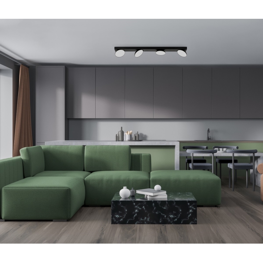 ITALUX - LED Спот CASTELIO 4xLED/5W/230V 4000K черен