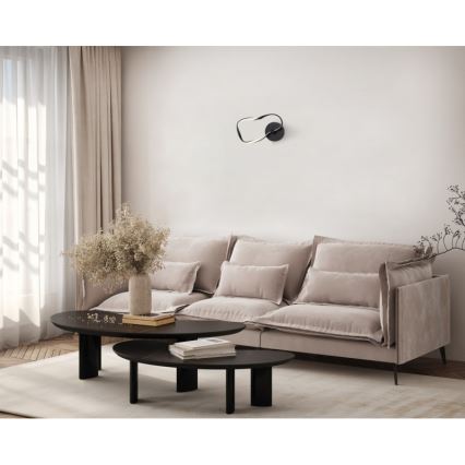 ITALUX - LED стенно осветително тяло AMAYA LED/20W/230V черно