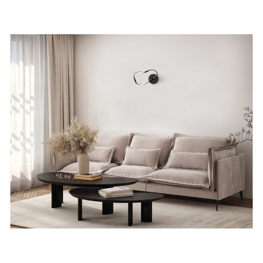 ITALUX - LED стенно осветително тяло AMAYA LED/20W/230V черно