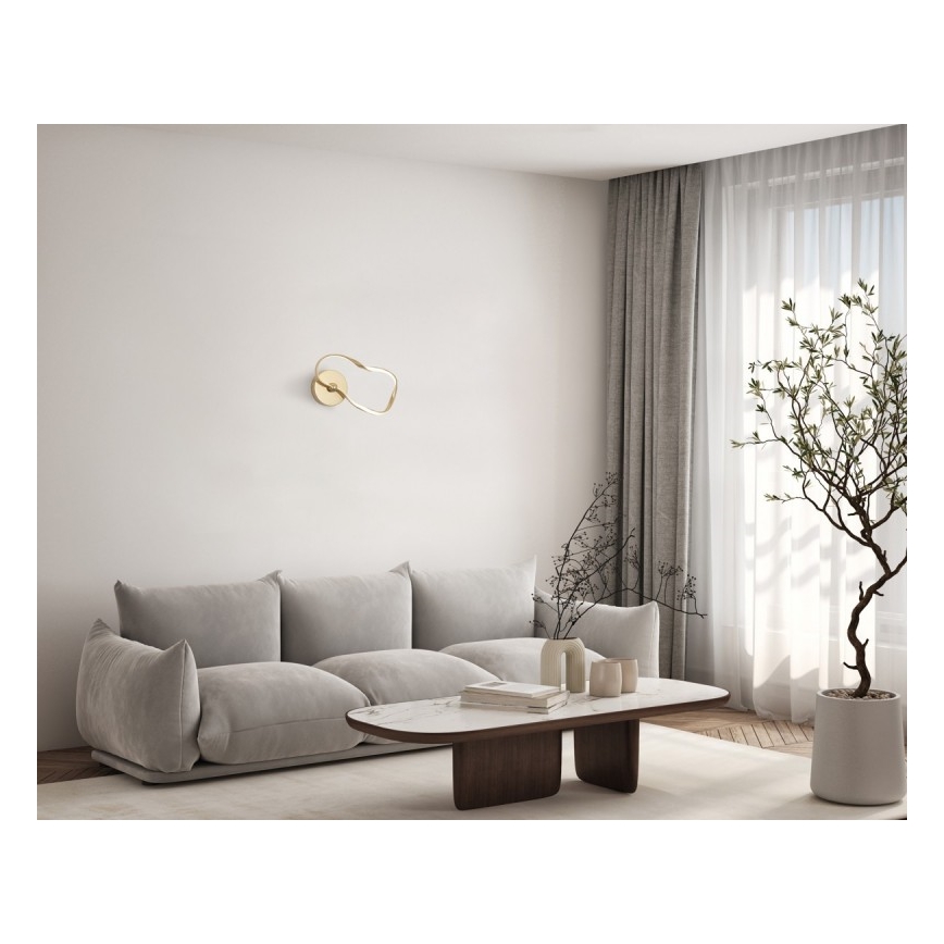 ITALUX - LED стенно осветително тяло AMAYA LED/20W/230V златно