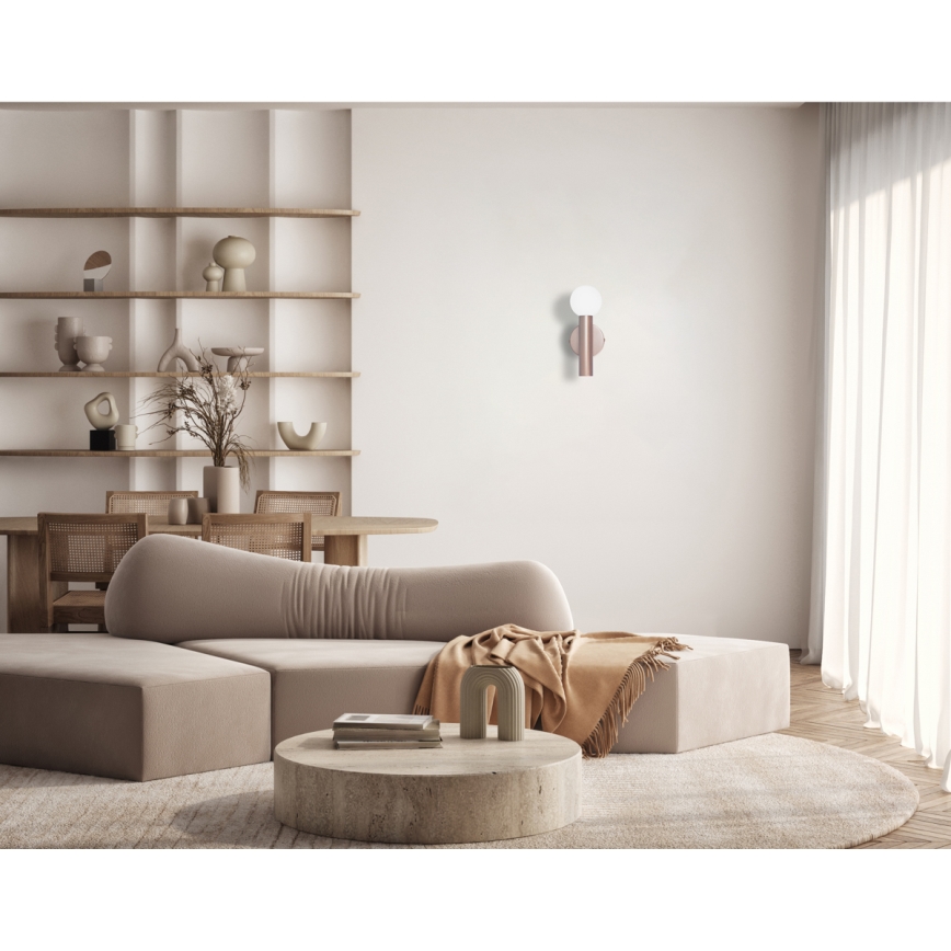 ITALUX - Настенна лампа FILANO 1xG9/5W/230V розово злато