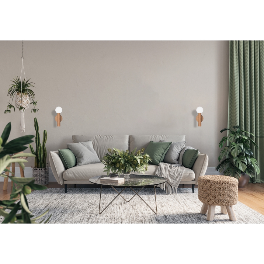 ITALUX - Стенна лампа FILANO 1xG9/5W/230V кафява