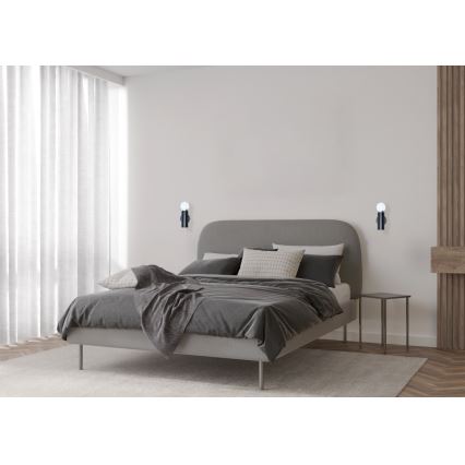 ITALUX - Стенна лампа MACERA 1xE27/40W/230V черна