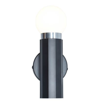 ITALUX - Стенна лампа MACERA 1xE27/40W/230V черна