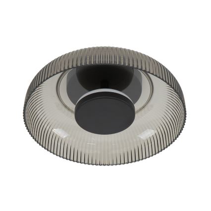 ITALUX - LED таванно осветително тяло PASSO LED/8W/230V 3000K диаметър 25 см опушено черно
