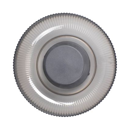 ITALUX - LED таванно осветително тяло PASSO LED/8W/230V 3000K диаметър 25 см опушено черно