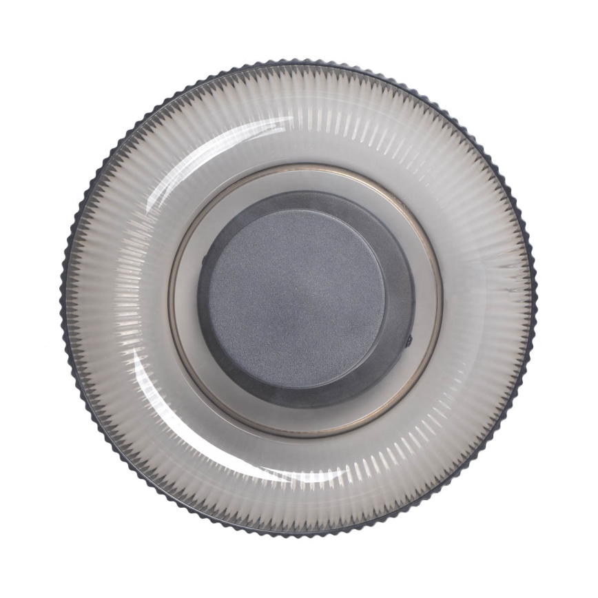 ITALUX - LED таванно осветително тяло PASSO LED/8W/230V 3000K диаметър 25 см опушено черно
