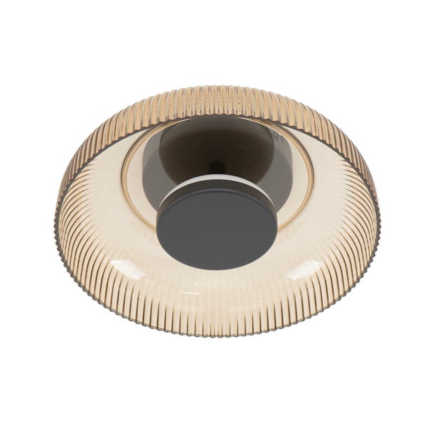ITALUX - PASSO LED таванно осветително тяло LED/8W/230V 3000K диам. 25 см опушено бежово