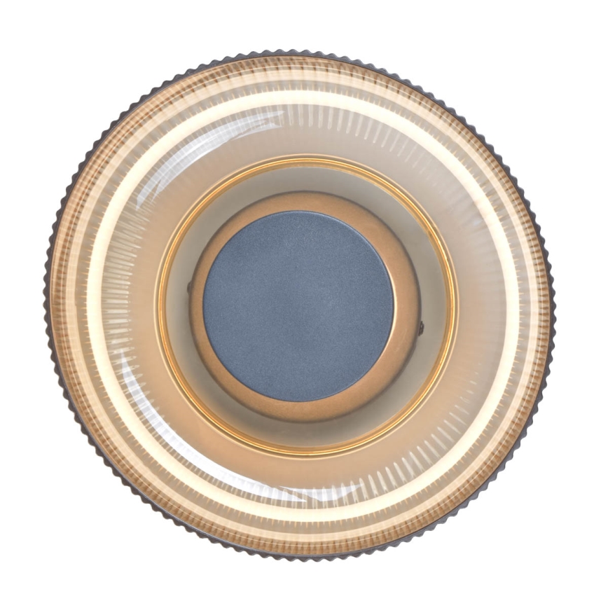 ITALUX - PASSO LED таванно осветително тяло LED/8W/230V 3000K диам. 25 см опушено бежово